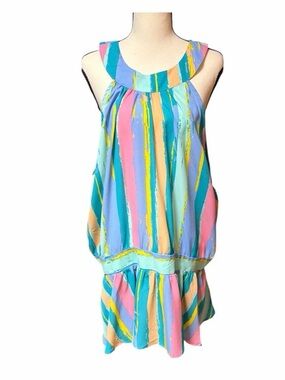 Ashley Stewart Striped Halter Peplum Top NWT